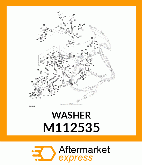 WASHER, SPACER, IDLER SHEAVE M112535