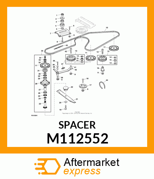 SPACER, SHOULDERED M112552