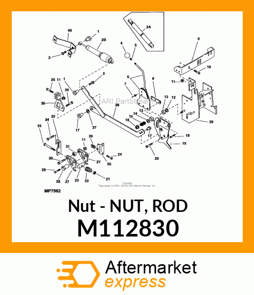 Nut - NUT, ROD M112830