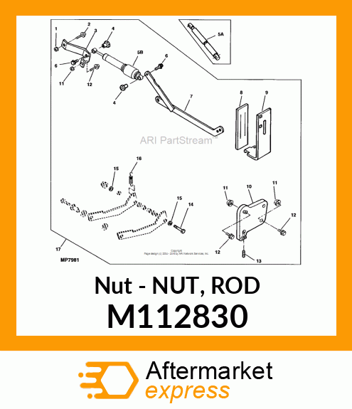 Nut - NUT, ROD M112830