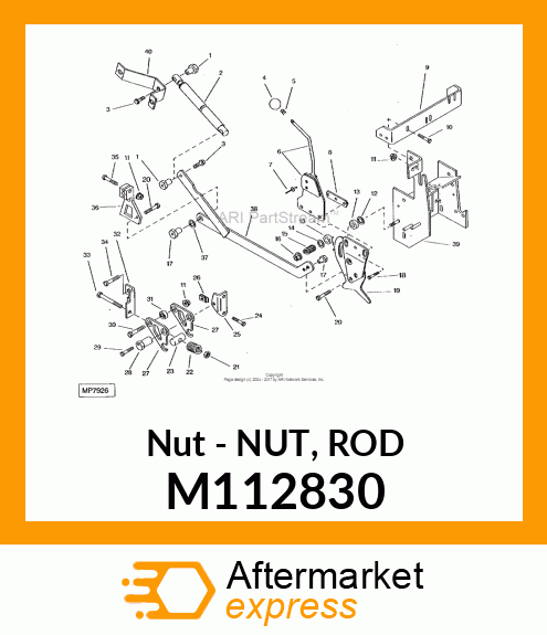 Nut - NUT, ROD M112830