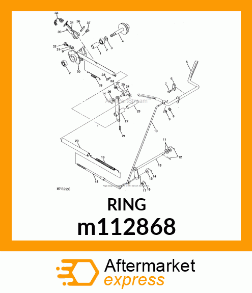 PIN, LOCKING SPRING m112868