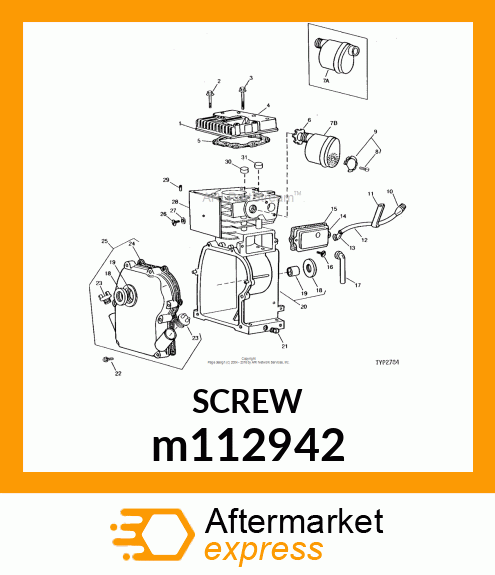 SCREW, CYLINDER HEAD m112942