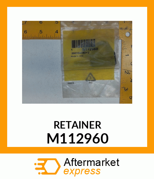 RETAINER, RETAINER, DEFLECTOR M112960