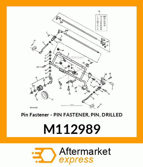 Pin Fastener M112989