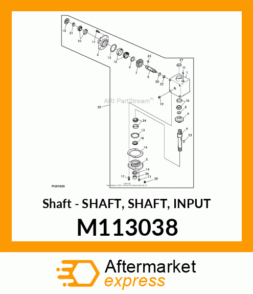 Shaft M113038