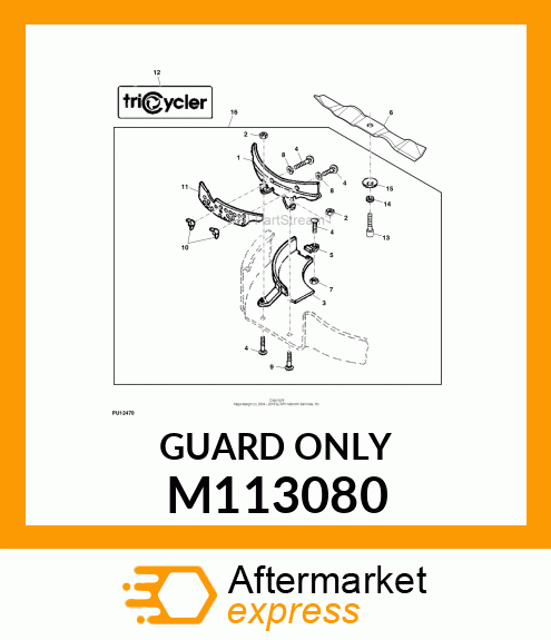 PLATE, PLATE, MULCHING (38 M113080