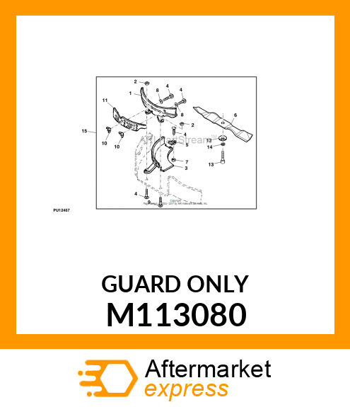 PLATE, PLATE, MULCHING (38 M113080