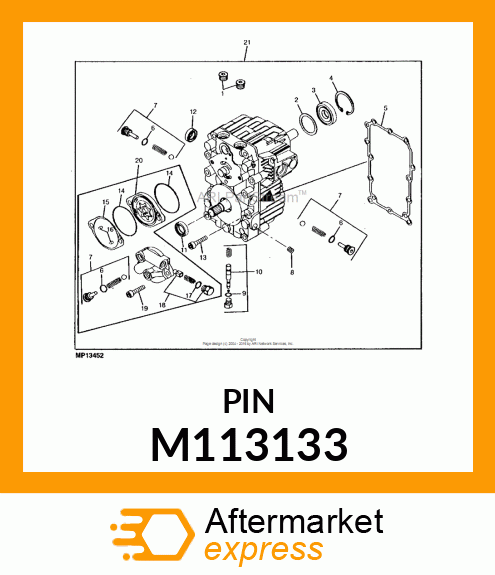 Pin M113133