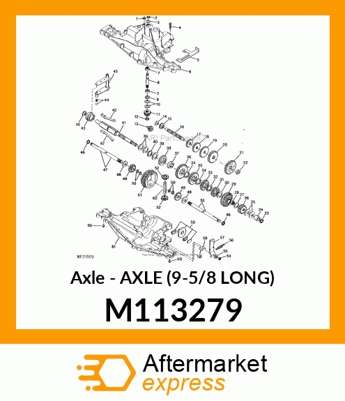 Axle 9 5/8" Long M113279