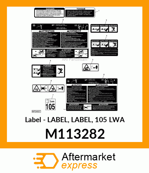 Label - LABEL, LABEL, 105 LWA M113282