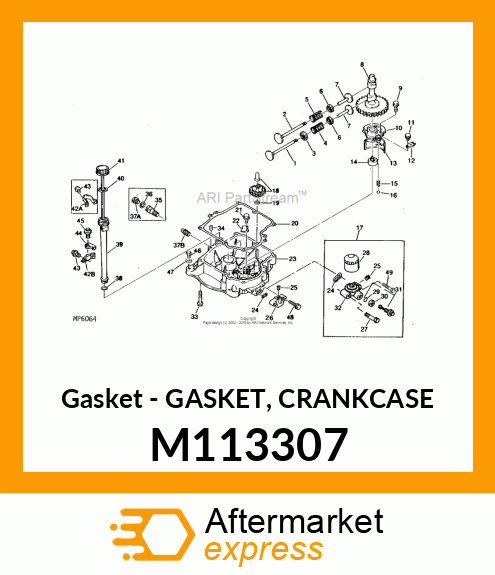 Gasket - GASKET, CRANKCASE M113307