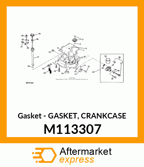 Gasket - GASKET, CRANKCASE M113307