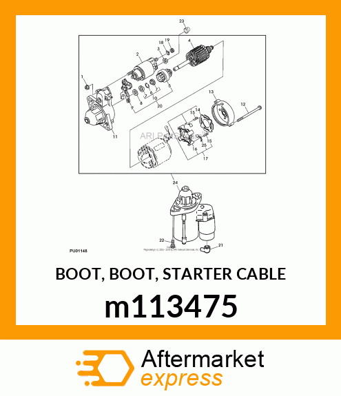 BOOT, BOOT, STARTER CABLE m113475