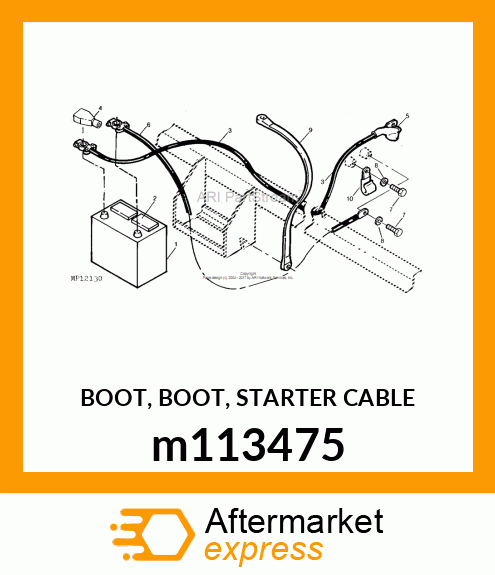 BOOT, BOOT, STARTER CABLE m113475