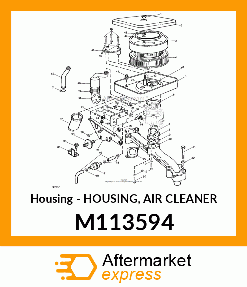 Housing - HOUSING, AIR CLEANER M113594