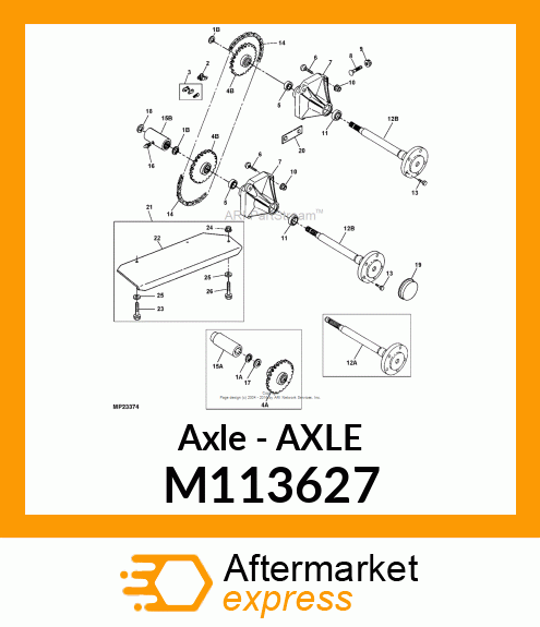 Axle - AXLE M113627