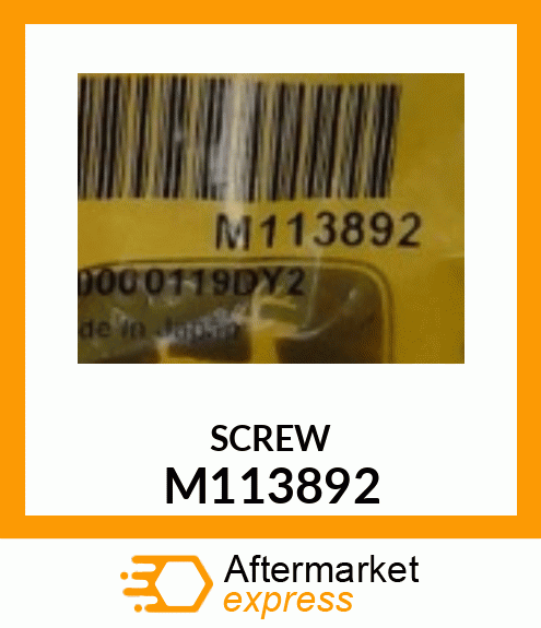 Screw M113892