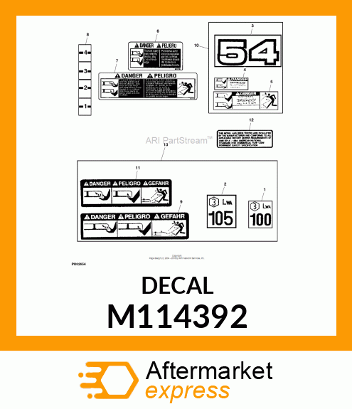 Label M114392