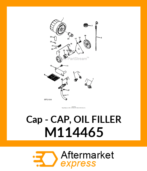 Cap - CAP, OIL FILLER M114465