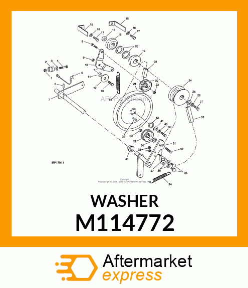 Washer - WASHER, CRANKSHAFT M114772