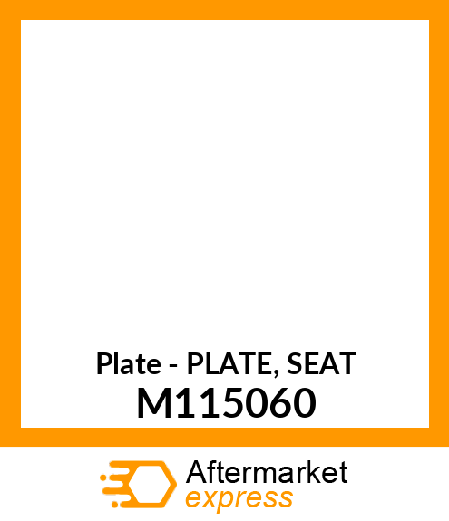 Plate - PLATE, SEAT M115060
