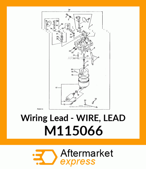 Wiring Lead - WIRE, LEAD M115066