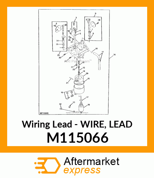 Wiring Lead - WIRE, LEAD M115066