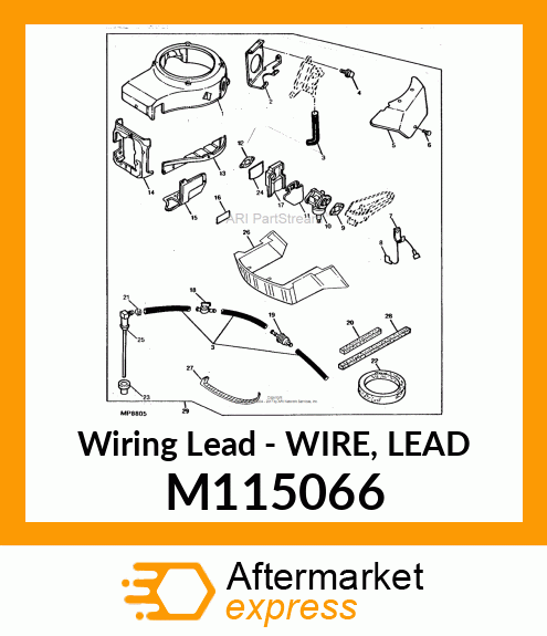 Wiring Lead - WIRE, LEAD M115066