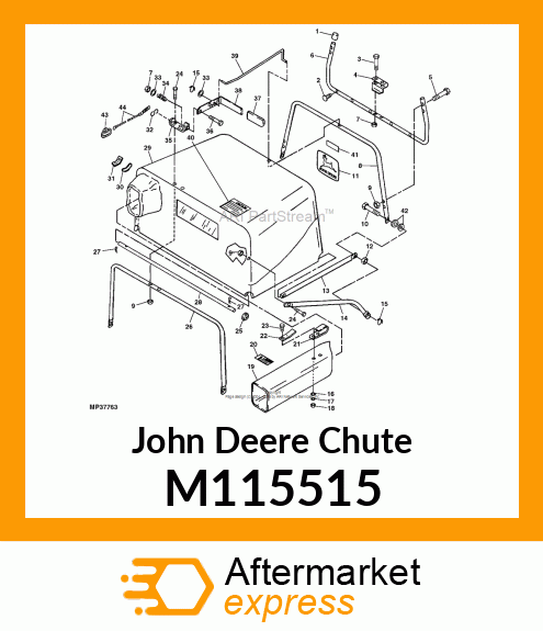 CHUTE, UPPER DISCHARGE M115515