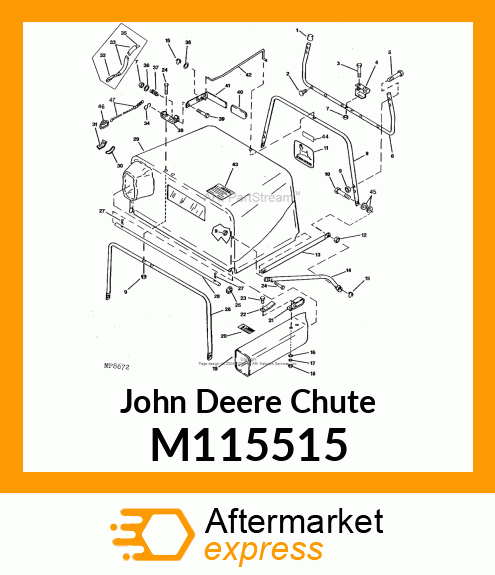 CHUTE, UPPER DISCHARGE M115515