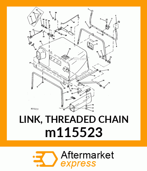 LINK, THREADED CHAIN m115523