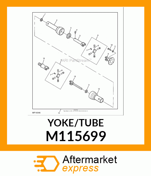 Yoke with Tube & Sleeve M115699