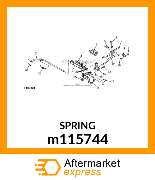 SPRING, PARK BRAKE m115744