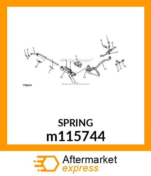 SPRING, PARK BRAKE m115744