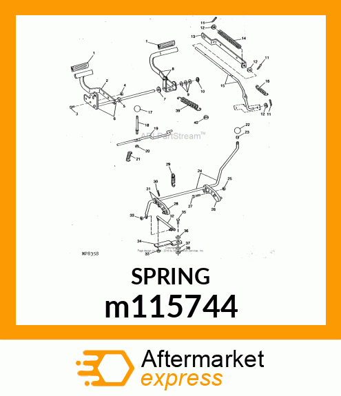 SPRING, PARK BRAKE m115744