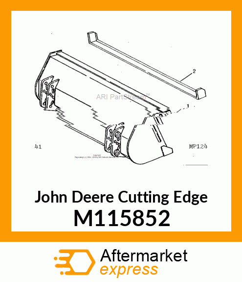 EDGE, CUTTING (54" BUCKET) M115852