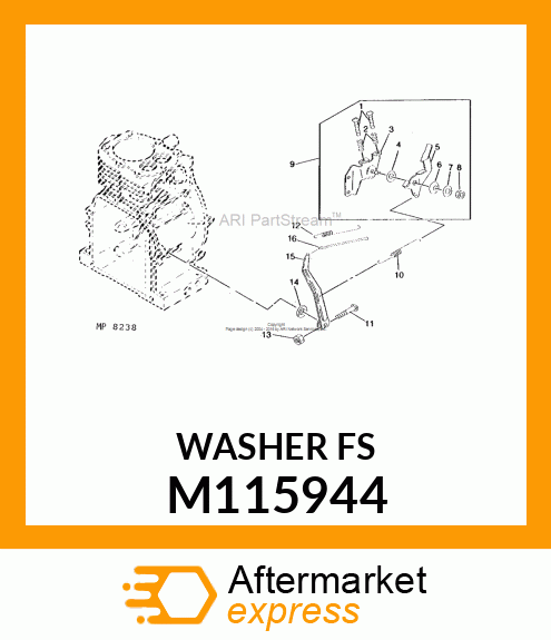 Spare part M115944 + Washer