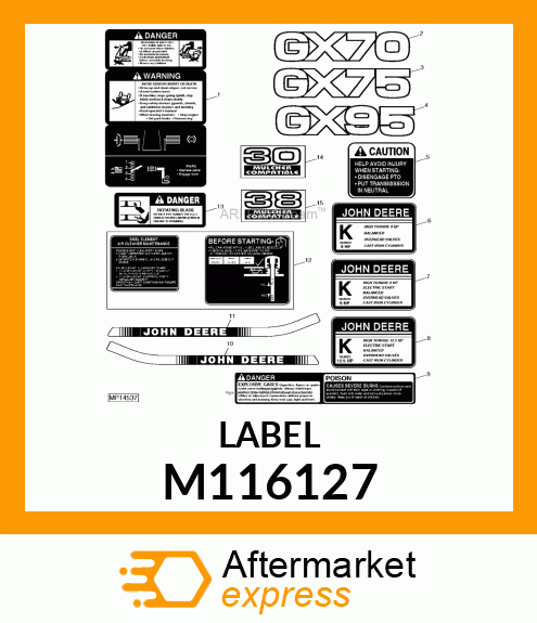 Label M116127