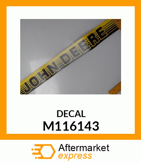 LABEL, LH TRIMSTRIP (425 TRACTOR) M116143