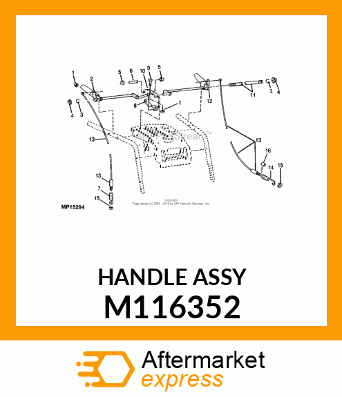 Handle - HANDLE, RH CLUTCH M116352