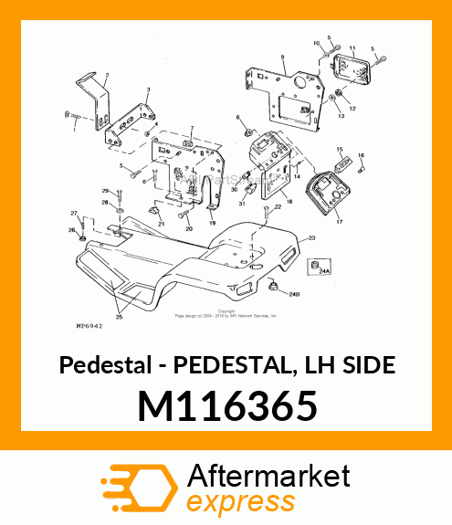 Pedestal M116365