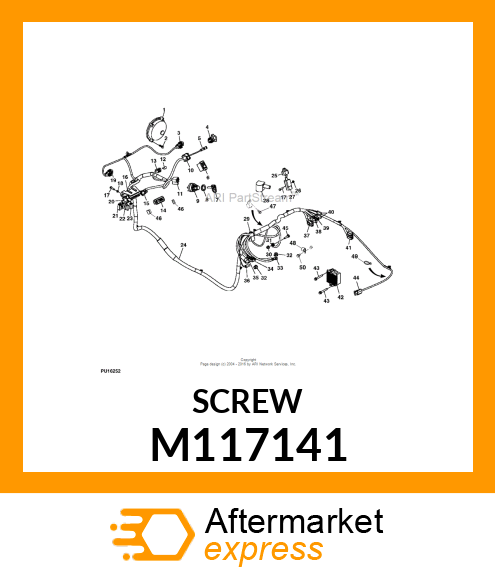 SCREW, SLFTPG, METRIC THD, HEX WSHR M117141