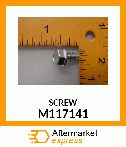 Spare part M117141 + SCREW, SLFTPG, METRIC THD, HEX WSHR