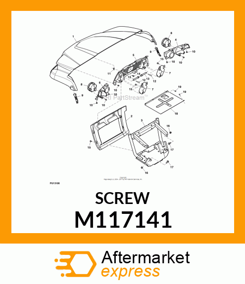 SCREW, SLFTPG, METRIC THD, HEX WSHR M117141