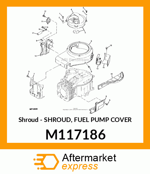 Shroud - SHROUD, FUEL PUMP COVER M117186
