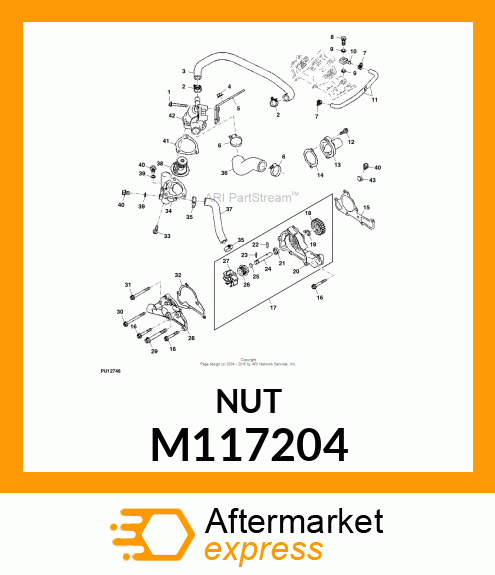 NUT M117204