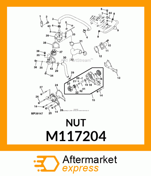 NUT M117204