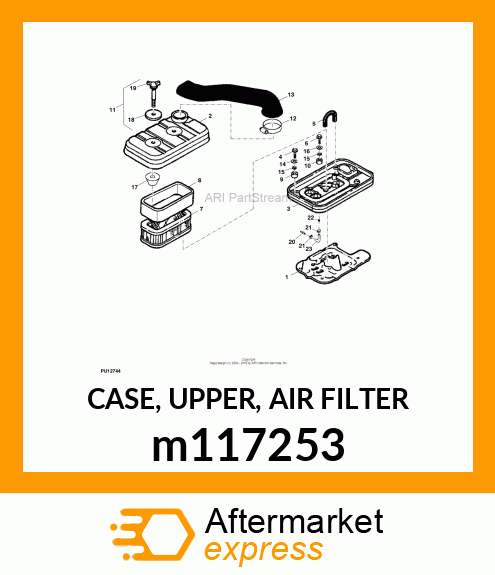 CASE, UPPER, AIR FILTER m117253