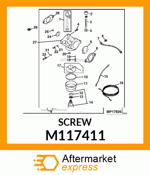 Jet - NEEDLE, IDLE FUEL ADJ M117411